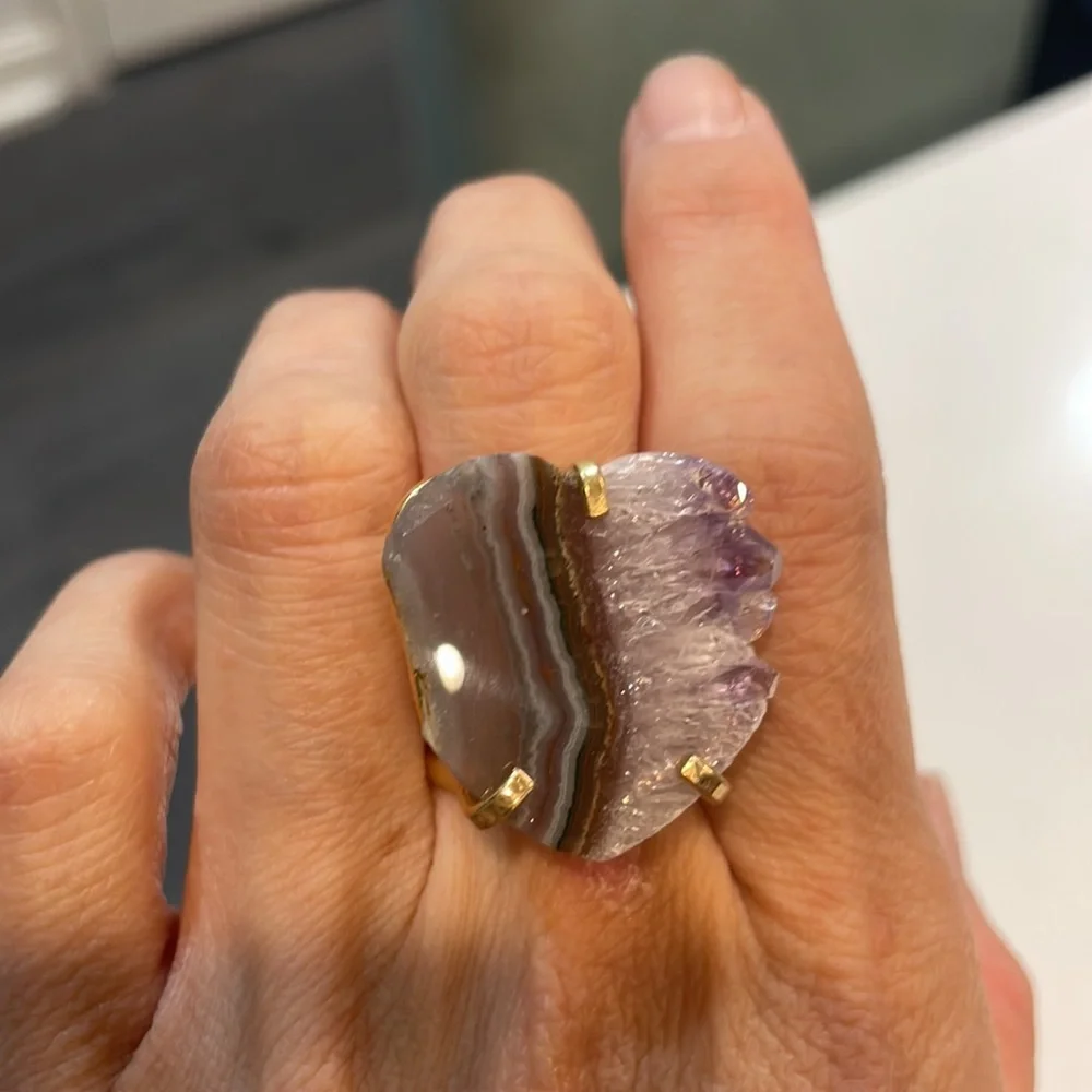 RESERVED - 3 CRYSTAL RING BUNDLE - Picture 3 of 7